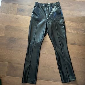 NWOT vegan leather A&F pants